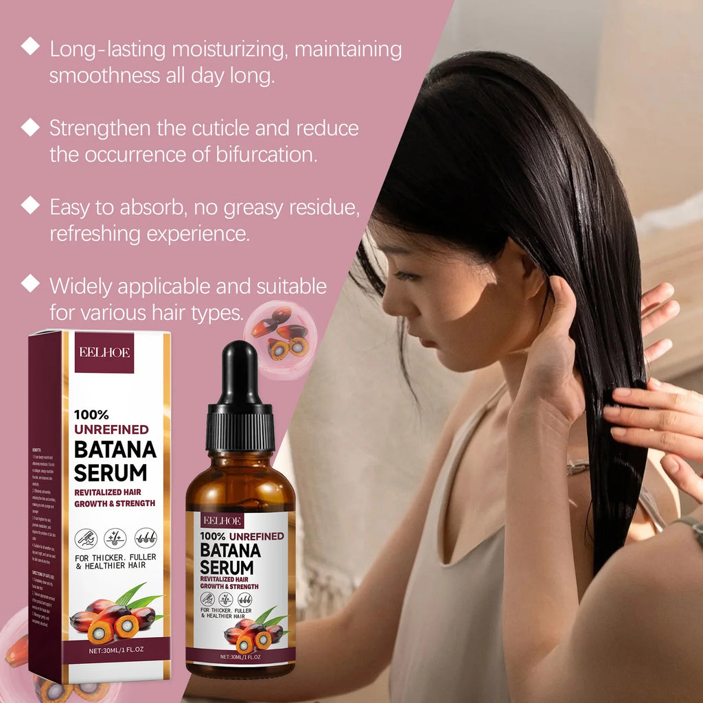Batana Oil Shampoo Deep Cleaning Moisturizing Smooth Anti Frizzy Repair Damaged Hair Regulate Scalp Oil Regrowth Hair Care Set