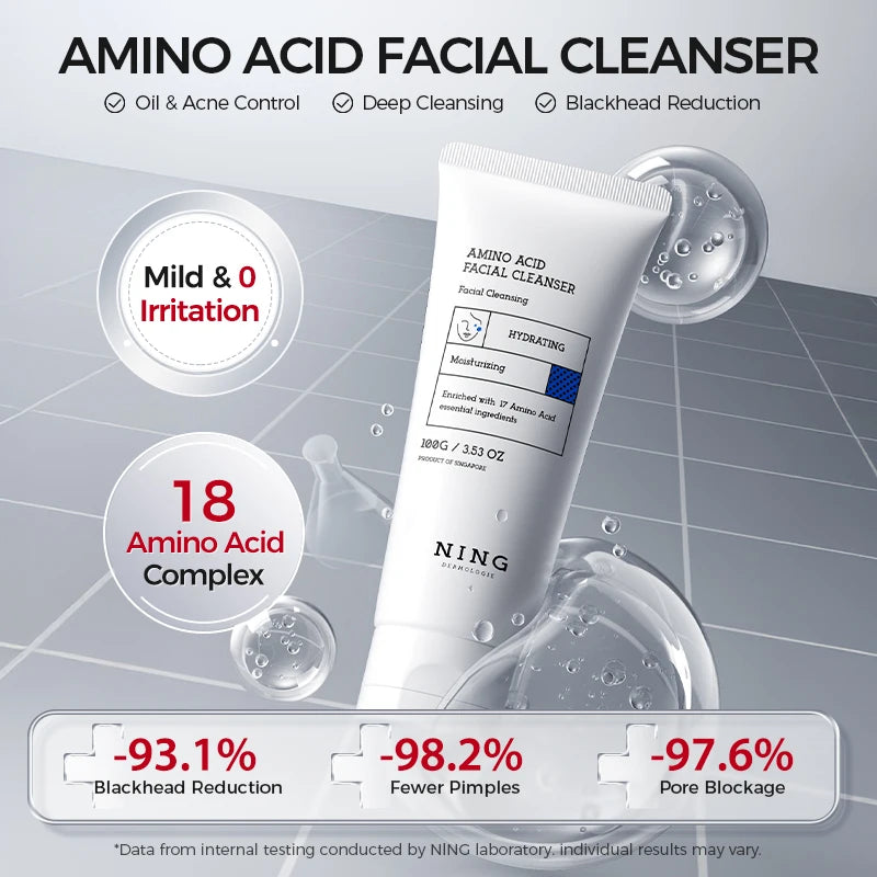 Amino Acid Facial Cleanser 100g – Salicylic Acid + Centella, Gentle Soothing Hydration & Oil Balance Care