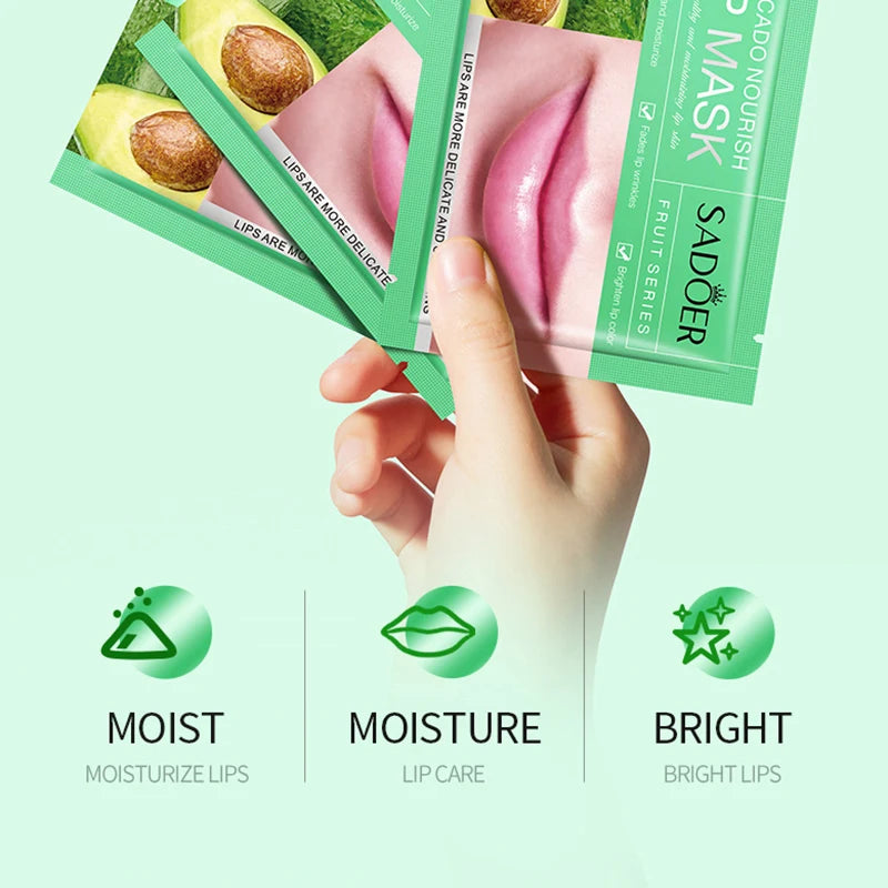 Fruits Lip Mask Moisturizing Nourishing Collagen Lip Patches Plump