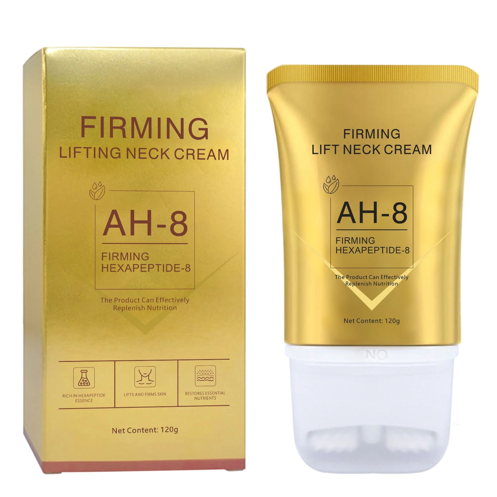 Turkey Neck Corrector Firming Cream with Massage Roller – 120g