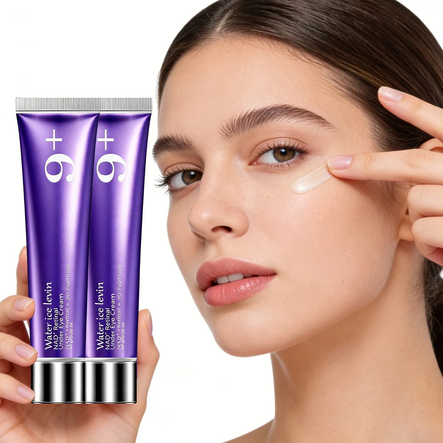NAD+ Retinal Peptide Eye Cream with Collagen, Moisturizing & Firming Under Eye Skin