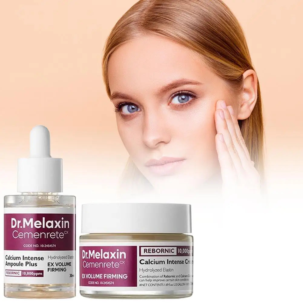 Cemenrete Calcium Intense Ampoule Essence Plus & Cream, Ex Volume Firming, Multi Balm Wrinkle Core Stick, Eye Patch, Skincare