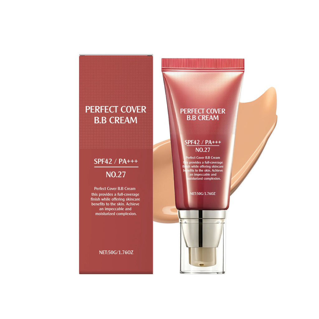 SPF42 PA+++ BB Cream – Full‑Coverage Liquid Foundation for Smooth, Even, Radiant Skin