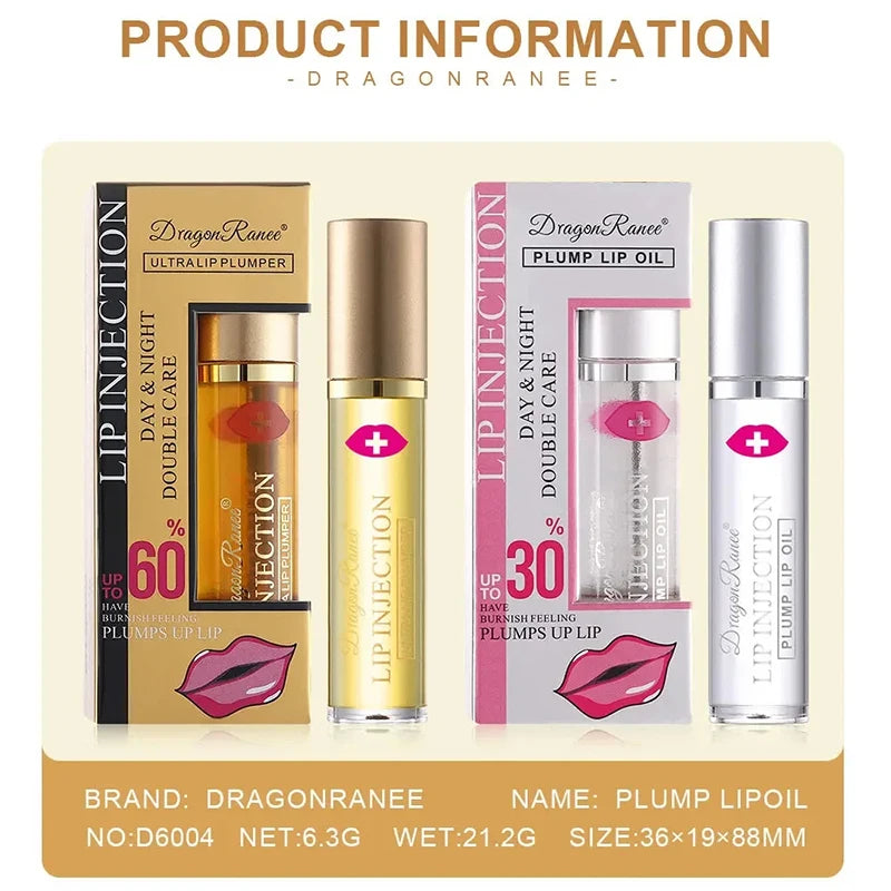 Anti-wrinkle Lipstick Instant Volumising Plumper Oil Lip Enhancer Lip Gloss Plumping Serum Moisturizing Sexy Lip Care Makeup