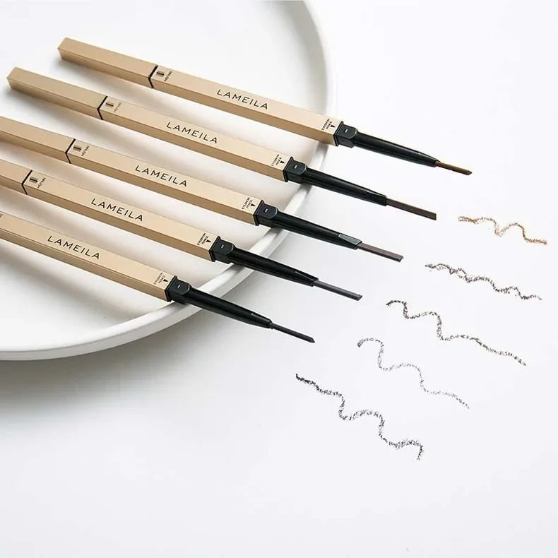 Double‑Head Brow Pencil & Brush – Long‑Wear, Smudge‑Proof Eyebrow Pen for Defined Brows