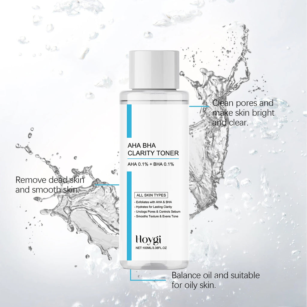 AHA BHA Gentle Exfoliating Toner — Pore Refining & Hydrating Facial Essence