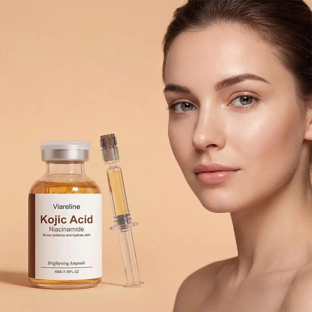 Kojic Acid Infused Face Ampoule Niacinamide Brightening Serum Deep Hydrating Moisturizing Nourishing Daily Glow Skin Care