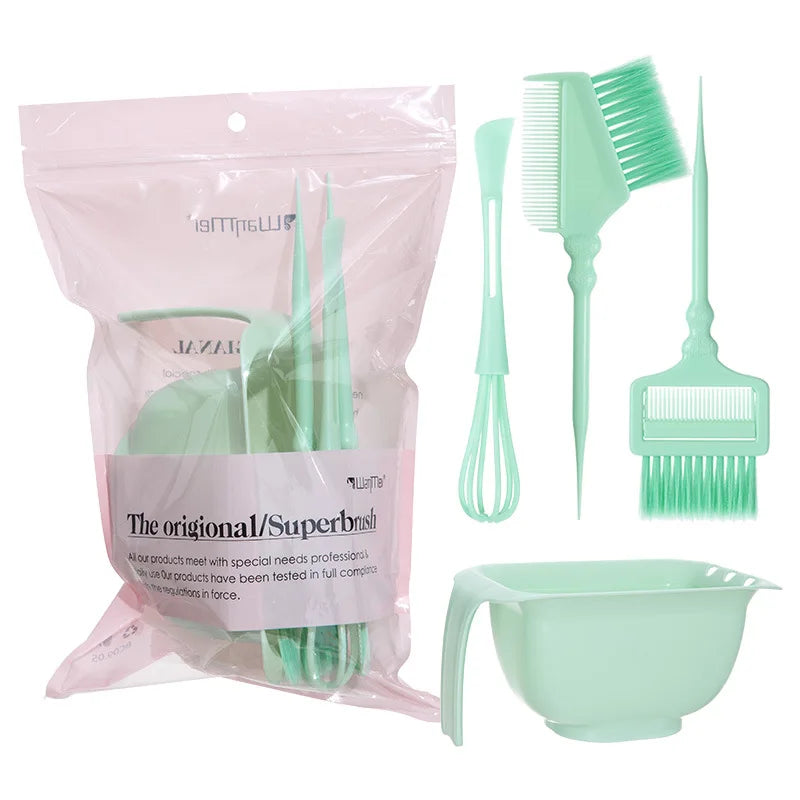 Complete Hair Coloring Kit, Reusable Salon‑Grade Comb Set