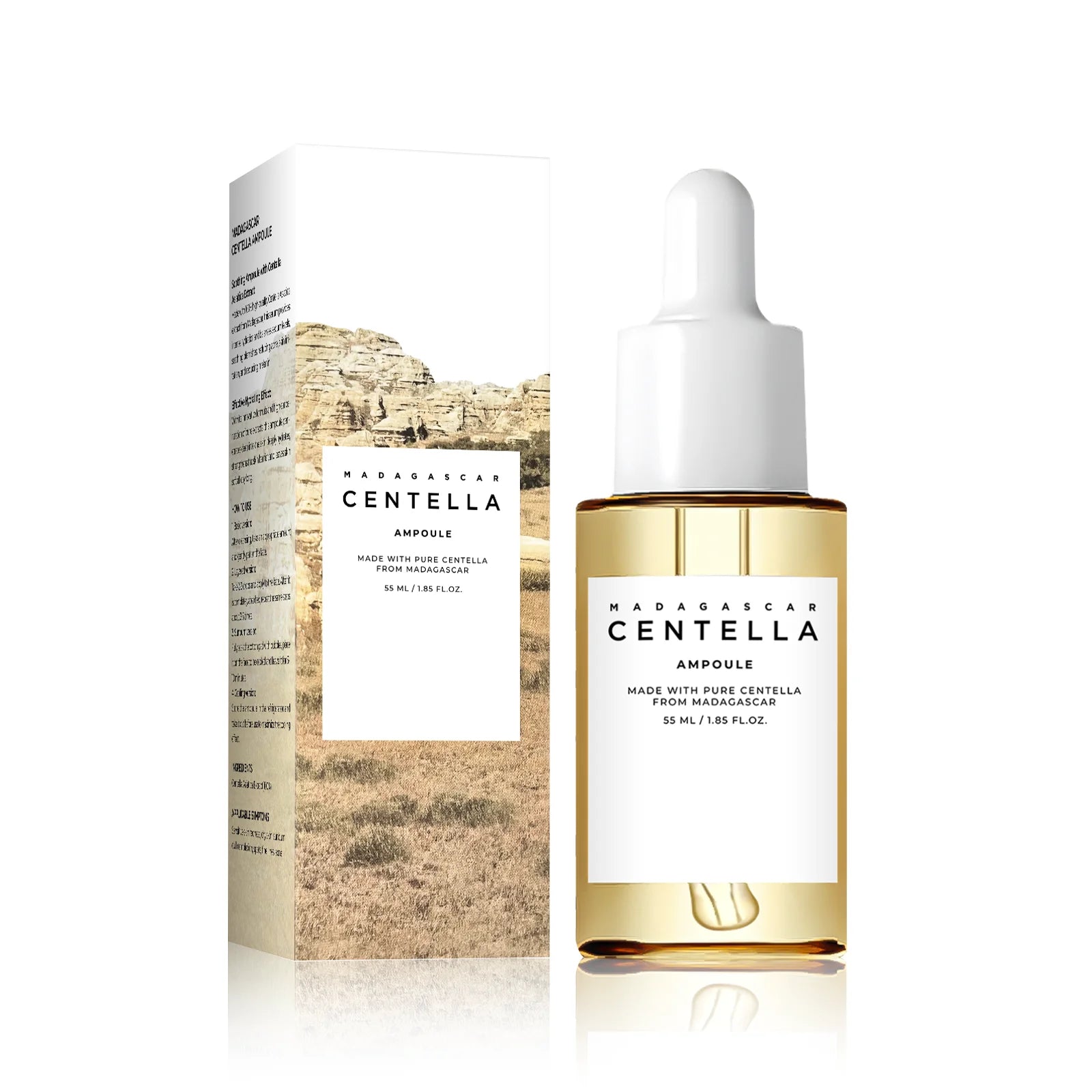 Centella Asiatica Serum 55ml - Sensitive skin soothing formula with acne fighting, deep moisturizing benefits for face