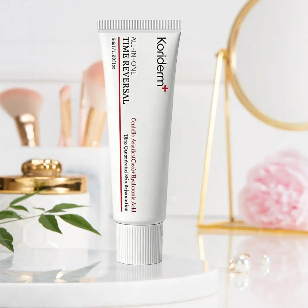 Koriderm Centella Asiatica Hyaluronic Acid Cream, Time Reversal, Anti-Aging, Fast-Absorb, Firming & Brightening Facial Skin Care