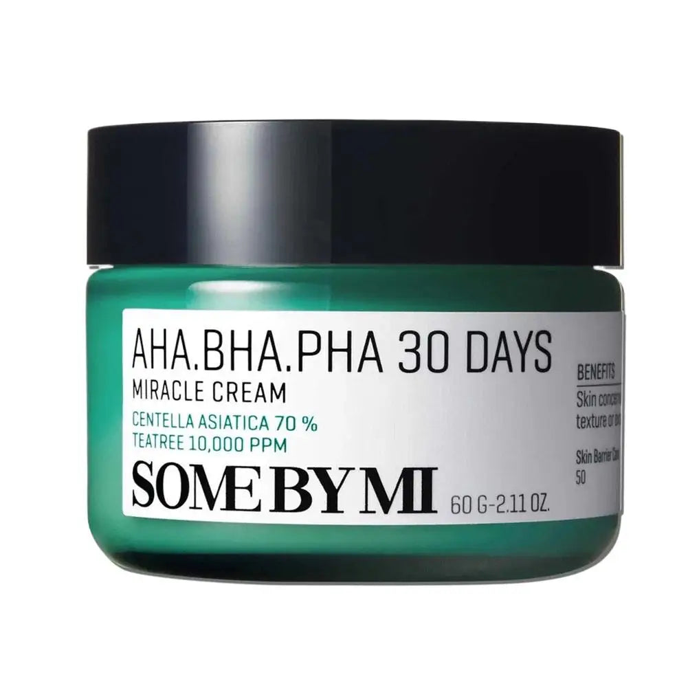 Korean SOME BY MI AHA BHA PHA 30 Days Miracle Cream Mild Exfoliating Deeply Moisturizer Improves Dull Skin Oil Control Skincare