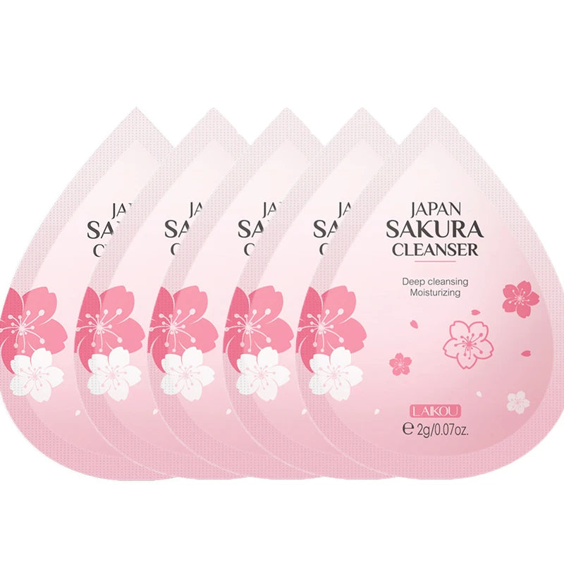 LAIKOU Sakura 24‑in‑1 Complete Skincare Set – Eye & Lip Masks, Serums, Cleanser, Toner & Cream