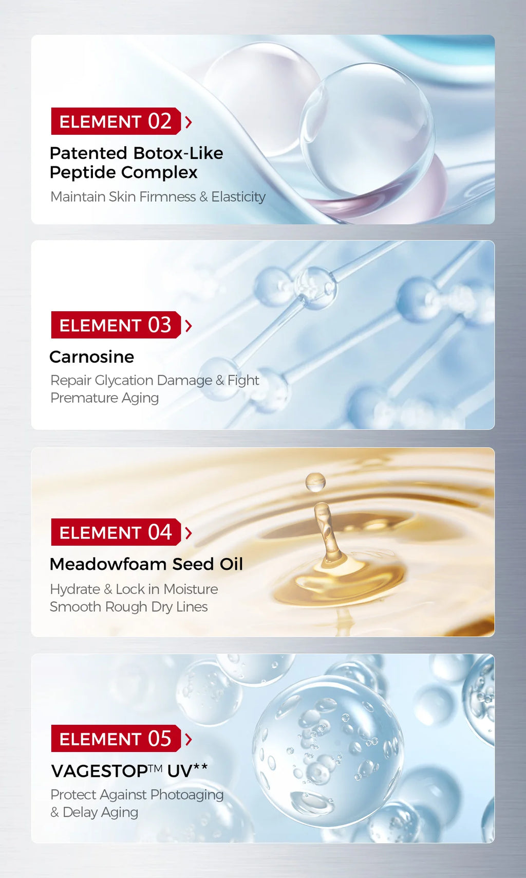 Firming & Brightening Face Cream – Anti-Aging with Yeast RNA, β-Eudesmol, Carnosine, VCIP, Red Myrrh Alcohol & VAGESTOP™ UV