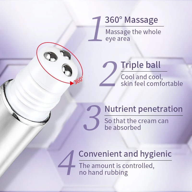 O’CHEAL Anti‑Wrinkle &amp; Anti‑Dark Circle Eye Cream with Roller Massager – 20g