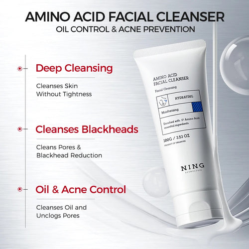 Amino Acid Facial Cleanser 100g – Salicylic Acid + Centella, Gentle Soothing Hydration & Oil Balance Care