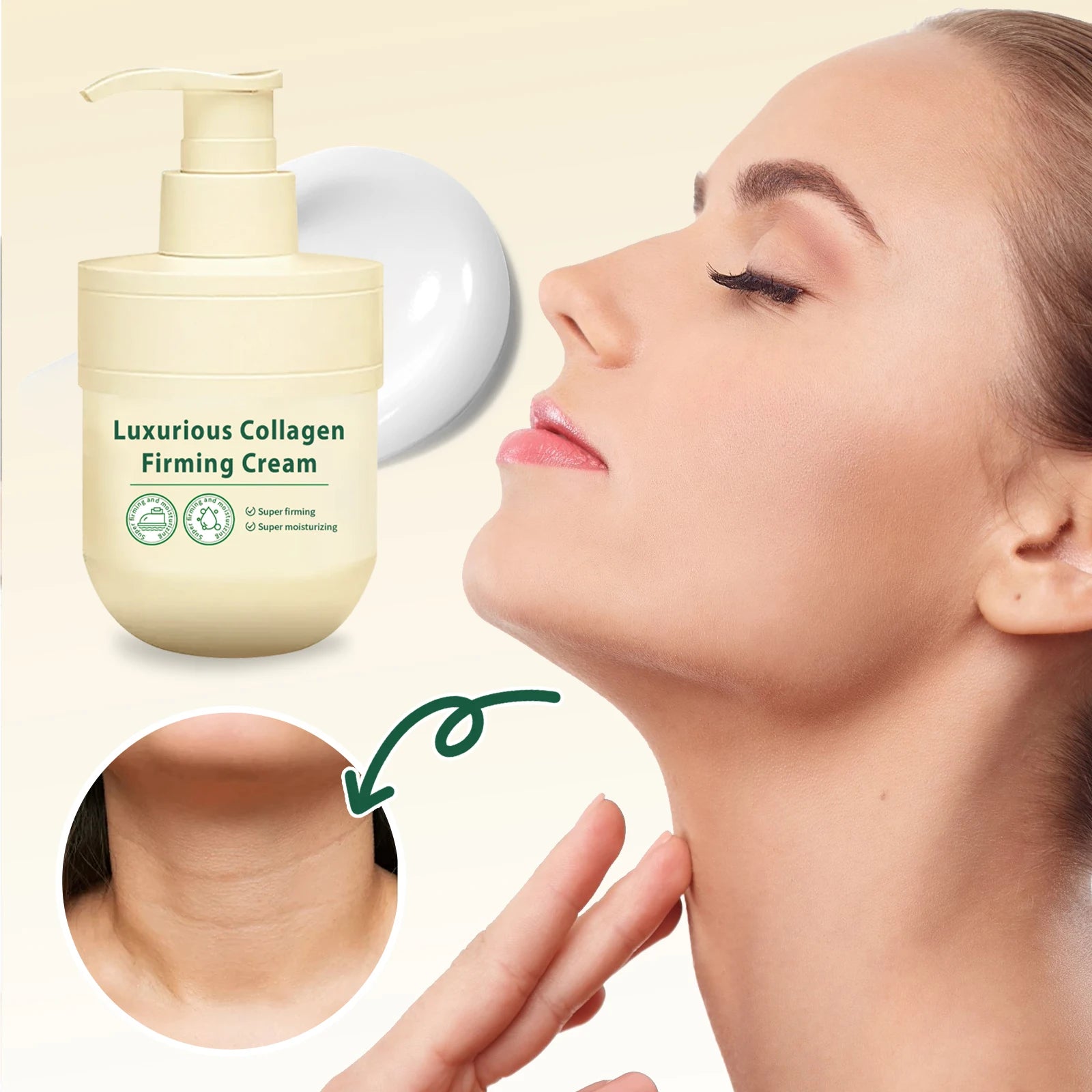 Deep Hydration Collagen Cream – Skin Lifting, Firming & Moisturizing Lotion (100g)