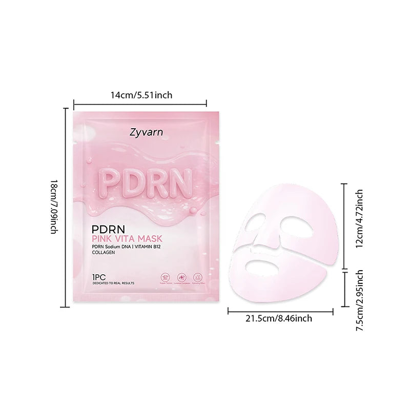 PDRN Pink Skincare Set – Salmon DNA Collagen Glow Mask for Lifting, Firming & Deep Moisturizing Care