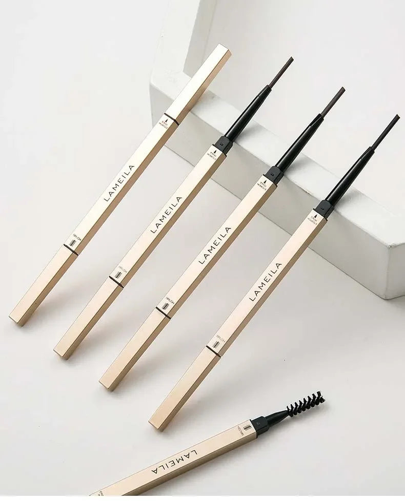 Double‑Head Brow Pencil & Brush – Long‑Wear, Smudge‑Proof Eyebrow Pen for Defined Brows