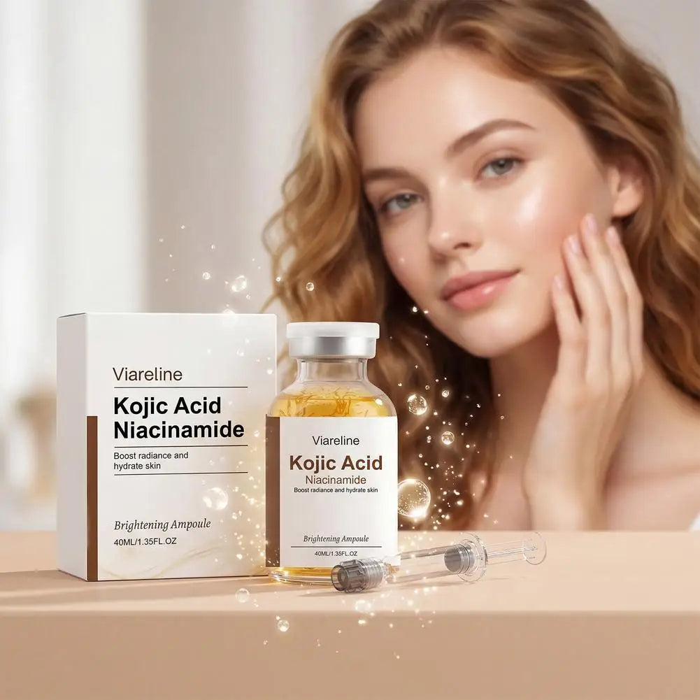 Kojic Acid Infused Face Ampoule Niacinamide Brightening Serum Deep Hydrating Moisturizing Nourishing Daily Glow Skin Care