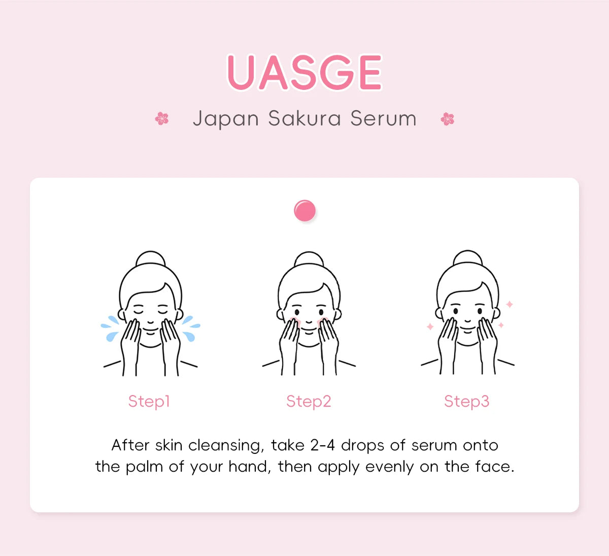 LAIKOU Japan Sakura Serum 30ml Anti-Aging Facial Serum Improves Overall Completion Face Essence Reduce Fine Lines