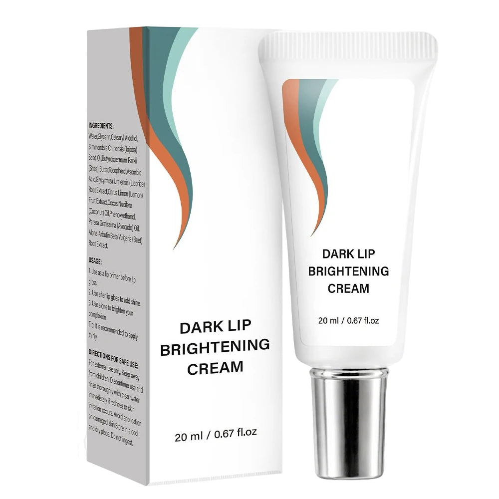Dark Lip Brightening Cream 20ml/0.67fl oz Gentle Hydrating Lip Care Balm Unisex Lip Primer Lip Tone Enhancer Moisturizing Daily