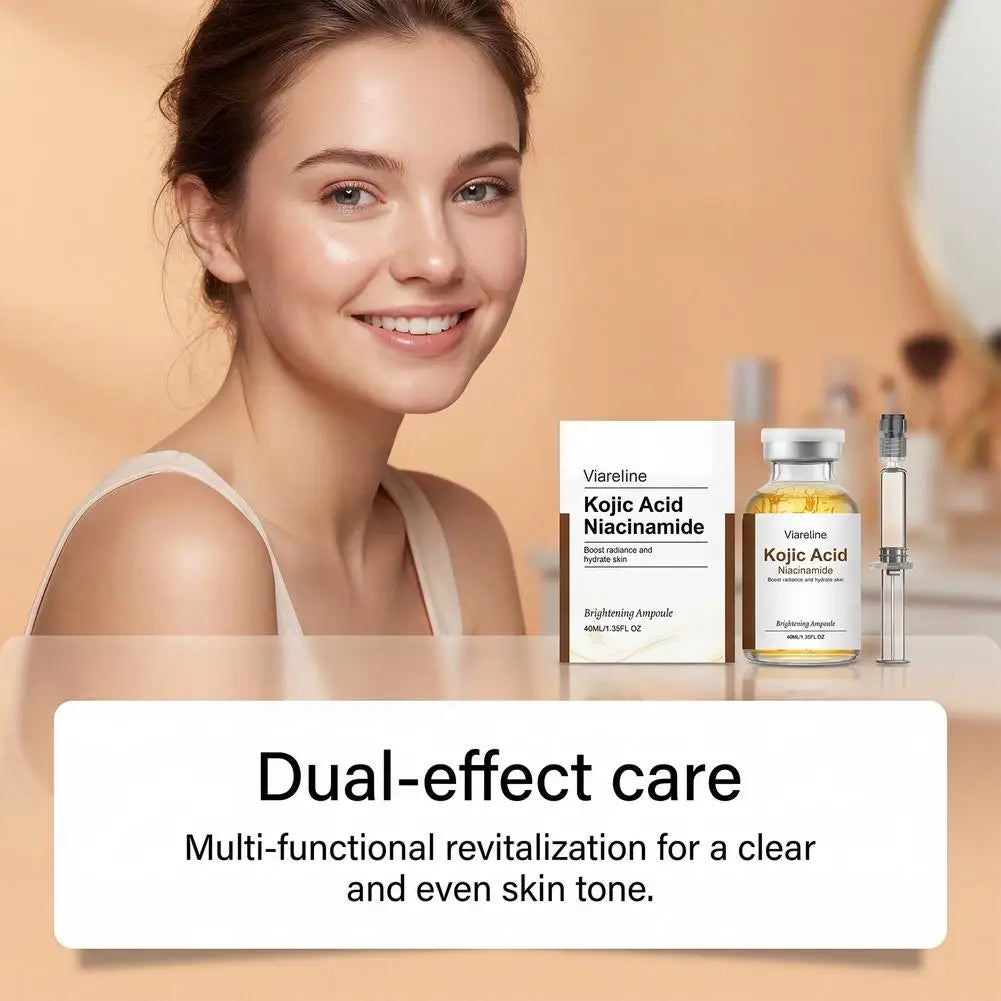 Kojic Acid Infused Face Ampoule Niacinamide Brightening Serum Deep Hydrating Moisturizing Nourishing Daily Glow Skin Care