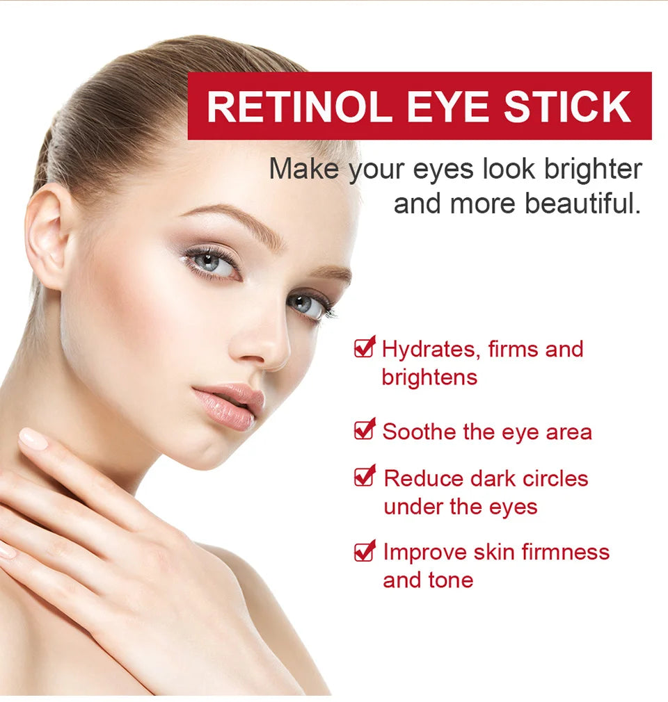 Retinol eye cream stick for targeted under‑eye repair.