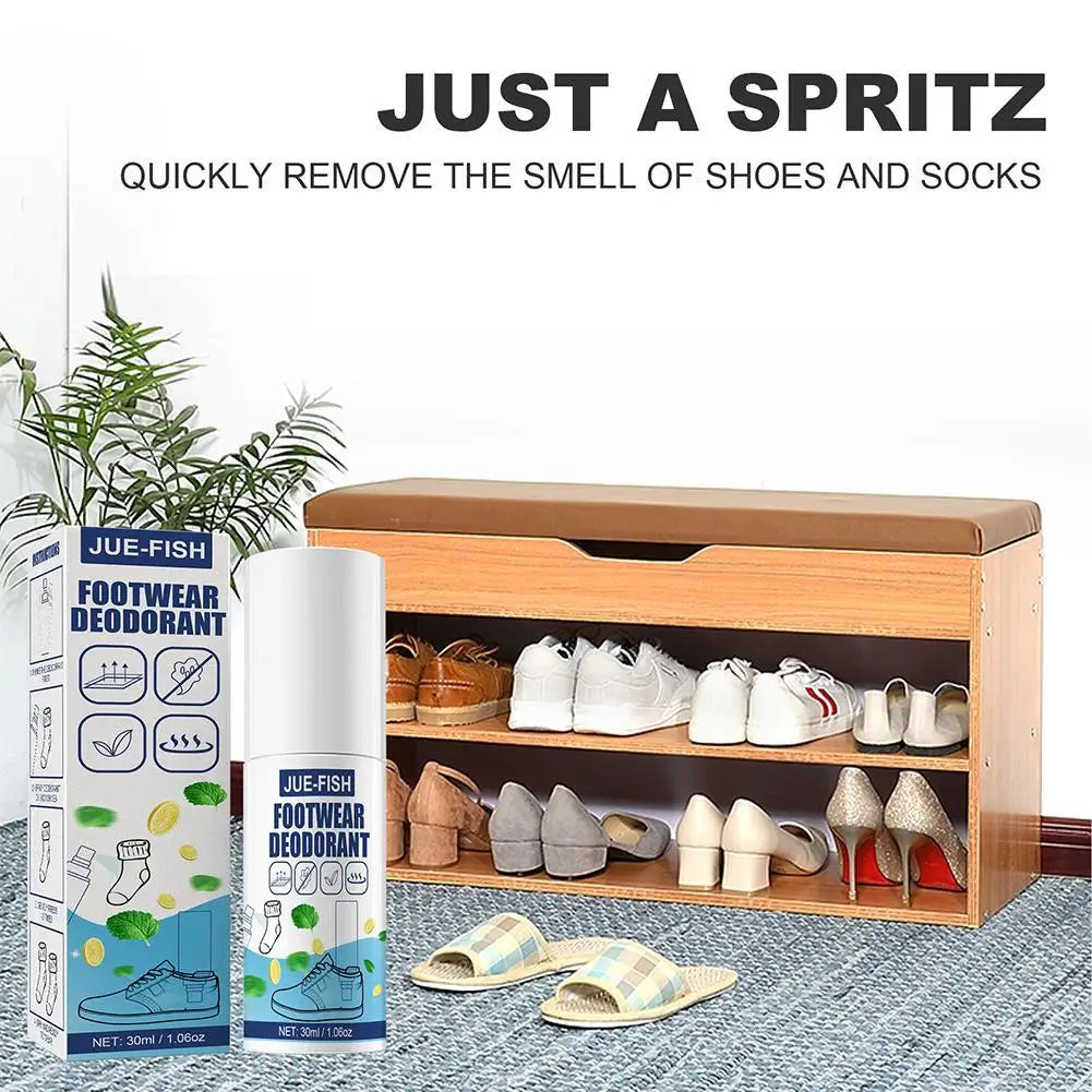 Foot Odor Defense Spray – Shoe & Sock Deodorizing Perfume | Odor Removal, Anti‑Sweat Foot Care