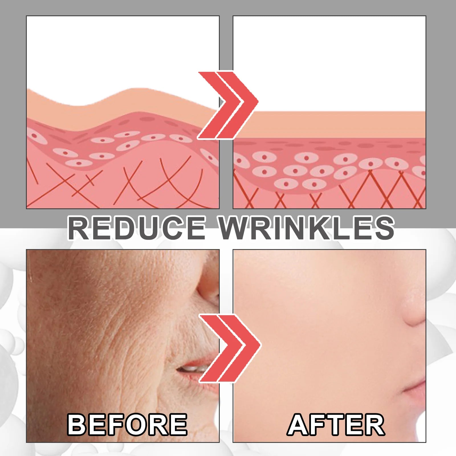 Collagen Booster Face Cream Moisturizing Firming Skin Care for Women Reduces Wrinkles Fine Lines 30ml Hyaluronic Acid Skincare