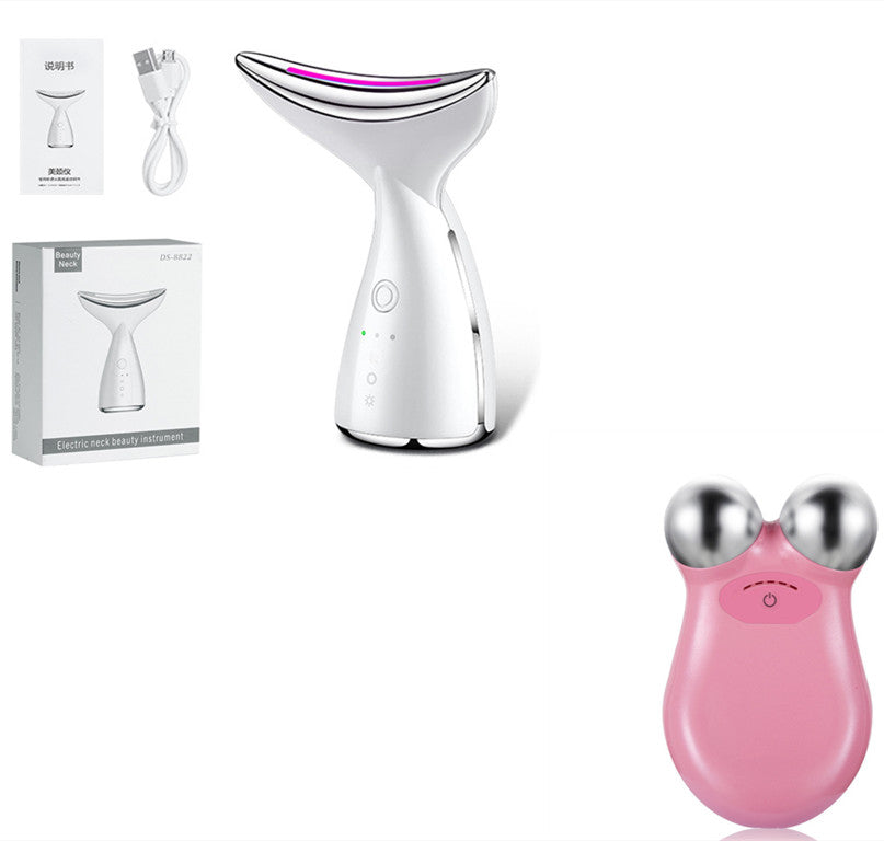 EMS Microcurrent Neck & Face Lifter – 3‑Color LED Photon Therapy, Anti‑Aging & Double Chin Reducer