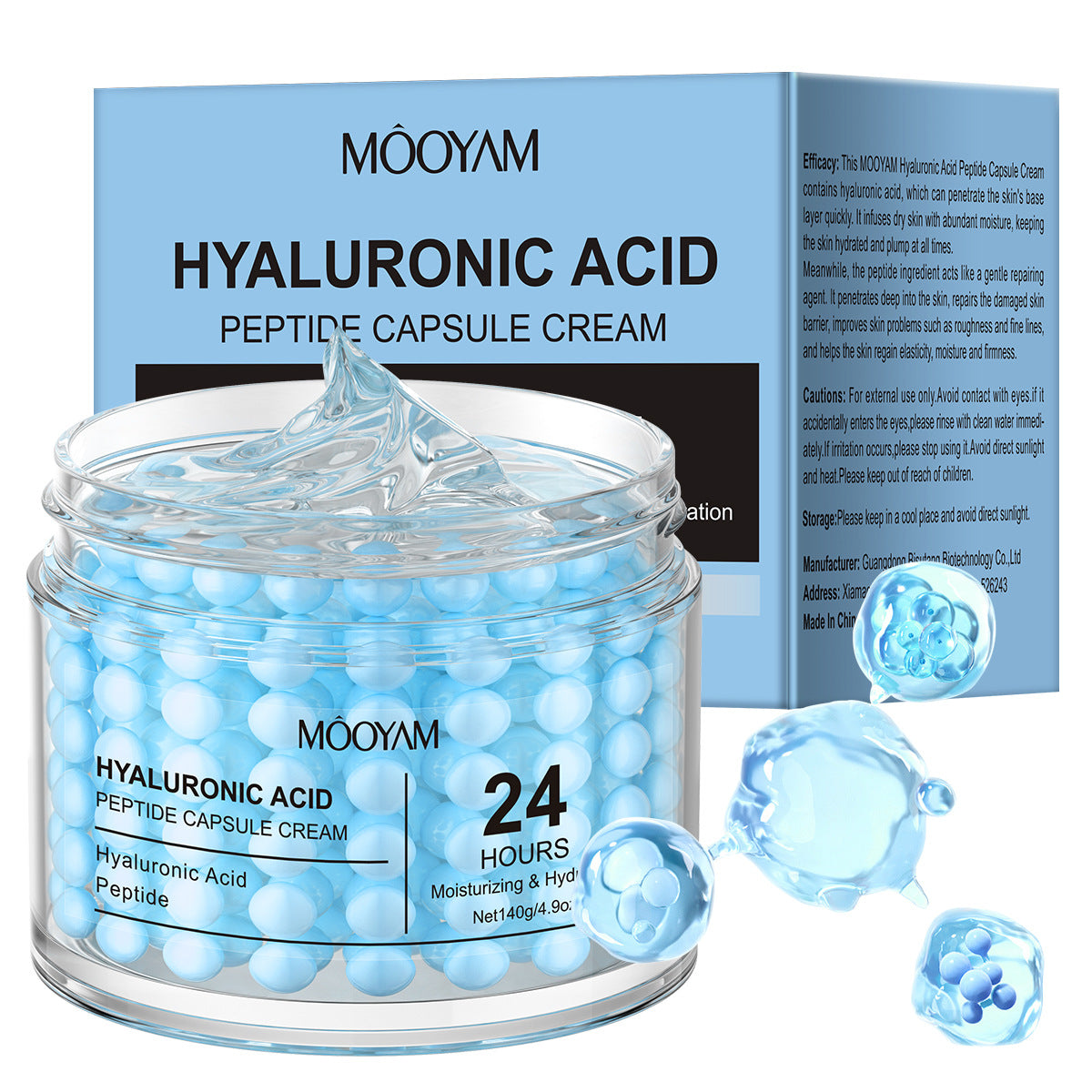 Hyaluronic Acid Peptide Capsule Cream – Deep Hydration & Firming