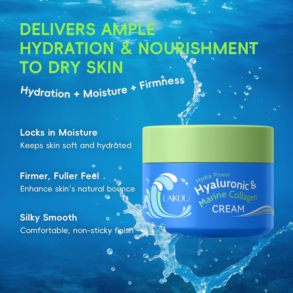 Hydra Power Skin Care Set - Hyaluronic & Marine Collagen Skin Care
