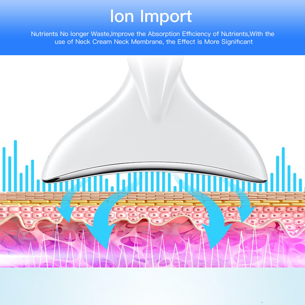 EMS Microcurrent Neck & Face Lifter – 3‑Color LED Photon Therapy, Anti‑Aging & Double Chin Reducer