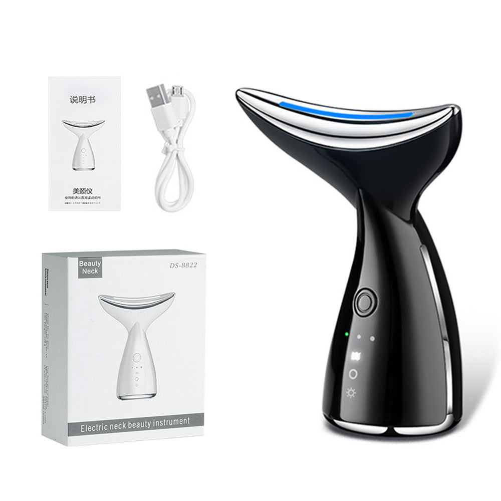 EMS Microcurrent Neck & Face Lifter – 3‑Color LED Photon Therapy, Anti‑Aging & Double Chin Reducer