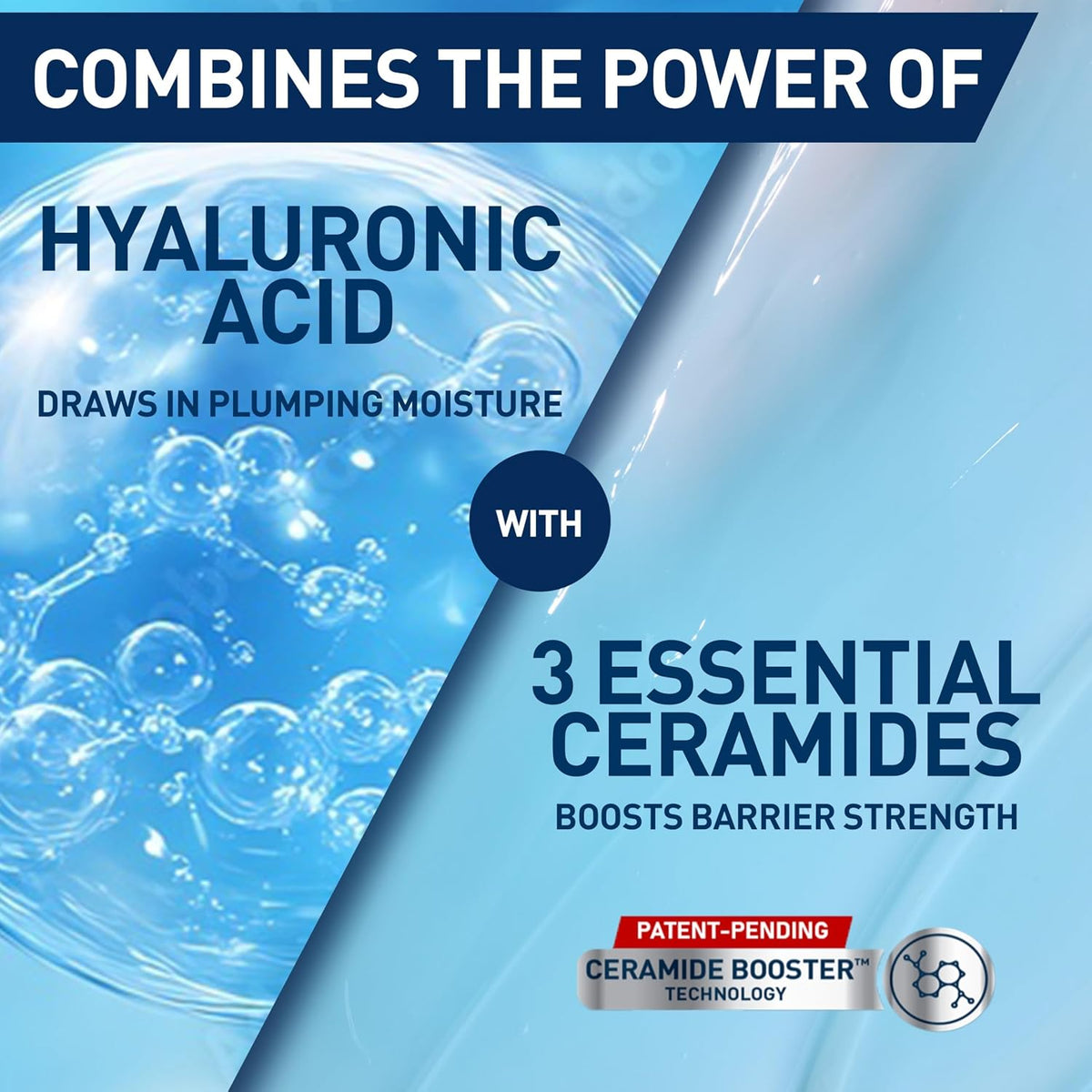 Hydrating Hyaluronic Acid Water Gel Moisturizer for Face, 1.7Oz