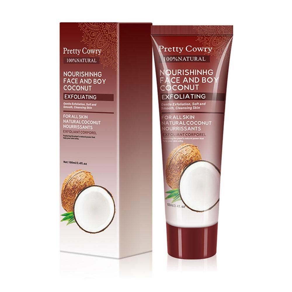 Cucumber Coconut Papaya Exfoliating Gel Cream – Facial & Body Deep Cleansing Moisturizer